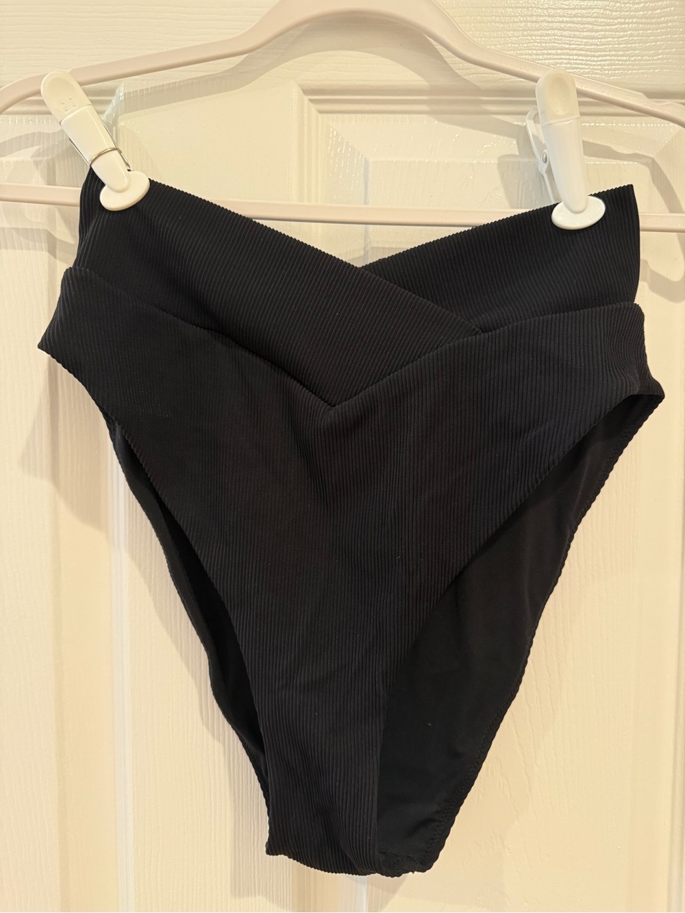 aerie Black High-Cut Cheeky Bikini Bottoms
